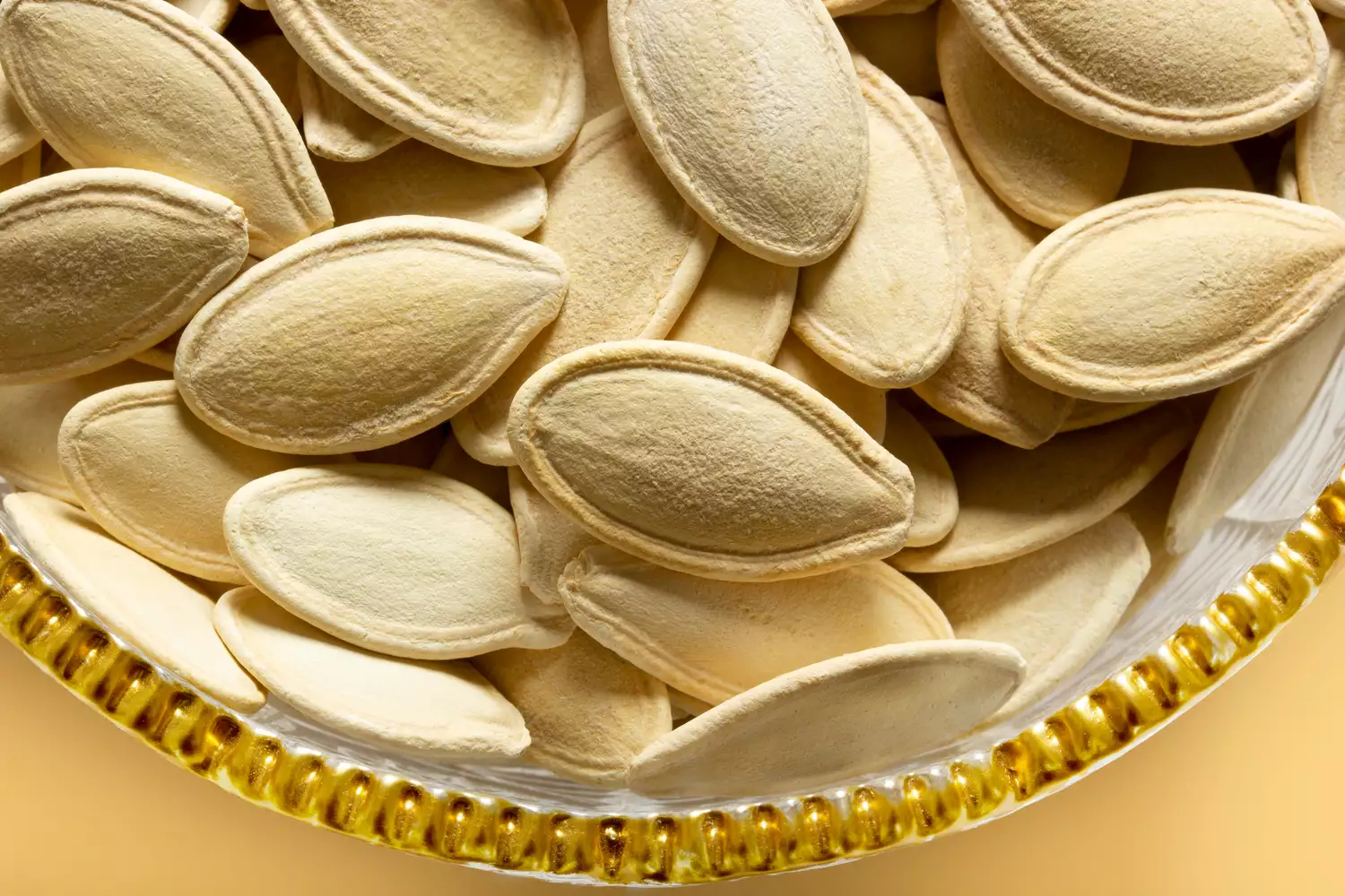 pumpkin seeds in a bowl